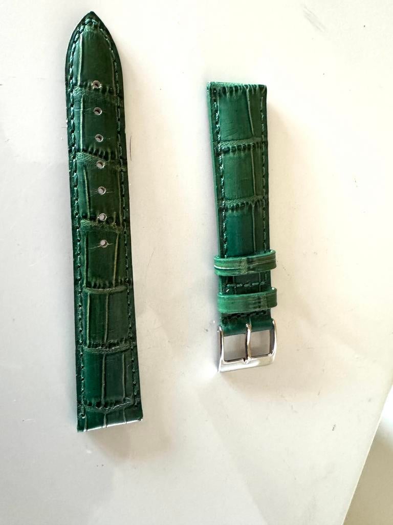 Croco band nieuw groene 18 mm bcbc horlogebandje, Verzenden, Nieuw