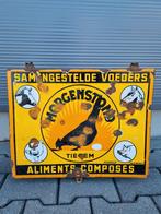 Emaille bord samengestelde voeders, Verzamelen, Ophalen of Verzenden, Gebruikt, Reclamebord