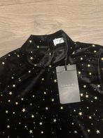 Loavies Zwart Velvet Sterren Top - Maat S, Ophalen, Zwart, Zo goed als nieuw, Korte mouw