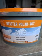 Latex 2x5 liter Hornbach op kleur gemaakt Olijfgroen, Doe-het-zelf en Verbouw, Verf, Beits en Lak, Nieuw, Groen, Verf, 5 tot 10 liter