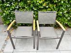 Vervoort Cordoba A tuinstoelen aluminium teak stapelbaar, Tuin en Terras, Ophalen, Nieuw, Aluminium, Stapelbaar