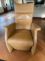 Elektrische relax fauteuil ligstoel, Gebruikt, Leer, Ophalen of Verzenden