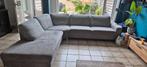 Grijze hoekbank - Vierpersoons of meer, 250 tot 300 cm, Gebruikt, Hoekbank, 75 tot 100 cm