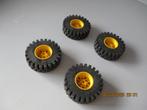 3 Lego GELE Technic Velgen 20x30 in perfecte staat!, Ophalen of Verzenden, Zo goed als nieuw, Complete set, Lego