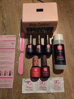 Pink Gellac set met kleurtjes en lamp, Ophalen, Overige kleuren, Handen en Nagels
