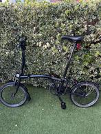 Brompton C Line Urban 2 versnellingen, zwart mid, als nieuw, Fietsen en Brommers, Fietsen | Vouwfietsen, Ophalen, Brompton, 16 tot 18 inch