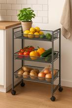 Keukentrolley - Serveerwagen - Metaal - 42x26x62, Ophalen, Minder dan 50 cm, Nieuw, Minder dan 100 cm