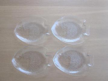 Arcoroc France 4 glazen visborden D27 bij 20,5cm beschikbaar voor biedingen