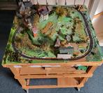 Modelspoorbaan – Spoor N – compleet met transformator, Gelijkstroom of Wisselstroom, Brug, Tunnel of Gebouw, Zo goed als nieuw