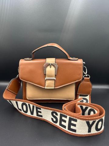 Crossbody/Handtas Dames – Bruin & Lichtbruin – See You Love  beschikbaar voor biedingen