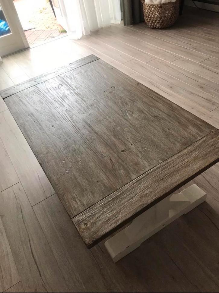 Houten Salontafel - Robuust & Stijlvol, Huis en Inrichting, Tafels | Salontafels, Zo goed als nieuw, Minder dan 50 cm, 50 tot 100 cm