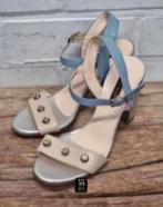 Albano - Prachtige leren pumps - sandalen maat 38 - ZGAN, Pumps, Albano, Blauw, Ophalen of Verzenden