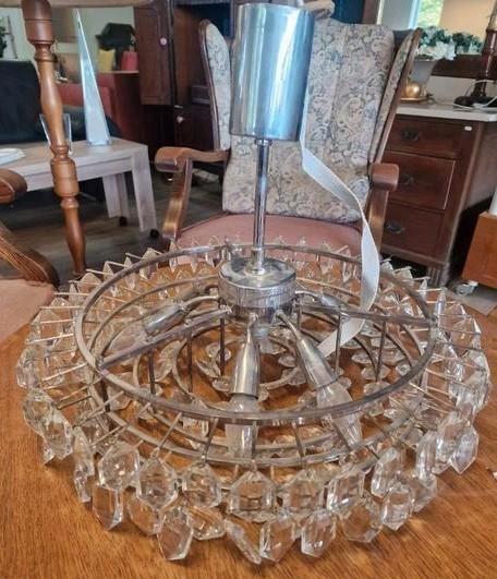 Vintage kristallen kroonluchter Bakalowits & Söhne, Huis en Inrichting, Lampen | Kroonluchters, Gebruikt, Ophalen