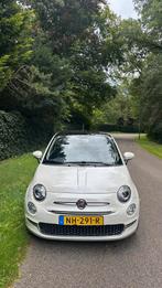 Fiat 500 Twinair Turbo 80pk 2017 Wit, Auto's, Voorwielaandrijving, Stof, Origineel Nederlands, Handgeschakeld