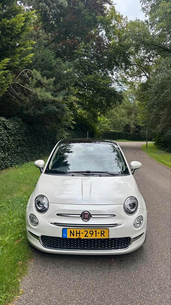 Fiat 500 Twinair Turbo 80pk 2017 Wit, Auto's, Fiat, Particulier, Airbags, Airconditioning, Bluetooth, Cruise Control, Elektrische buitenspiegels