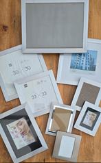 Diverse zilvergrijze fotolijstjes in verschillende maten, Ophalen of Verzenden, Zo goed als nieuw