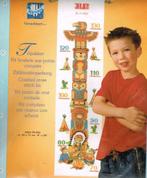 Cado vervaco borduurpakket groeimeter, beer/indiaan, Ophalen of Verzenden, Nieuw, Handborduren, Borduurpakket