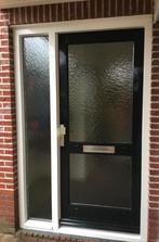 Deur en zijraam. Dubbelglas met structuur., Doe-het-zelf en Verbouw, Overige typen, 150 tot 225 cm, Hout, Ophalen