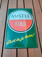 Mooi reclame bord van Amstel, Ophalen of Verzenden, Zo goed als nieuw, Reclamebord, Plaat of Schild, Amstel