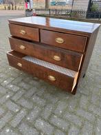 Antiek houten ladekast, Ophalen, Gebruikt, 100 tot 150 cm, Eikenhout