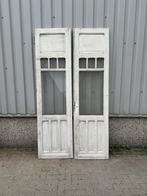 Prachtige antieke set ansuitedeuren, Binnendeur, Zo goed als nieuw, Glas, 120 cm of meer