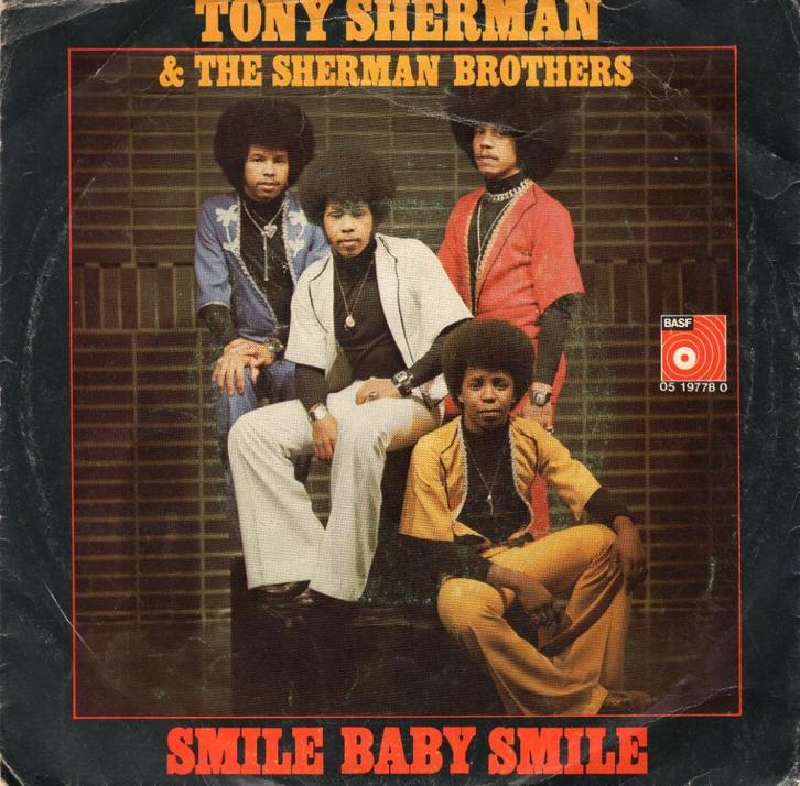 TONY SHERMAN & BROTHERS  -  Smile baby smile, Cd's en Dvd's, Vinyl Singles, Gebruikt, Single, Pop, 7 inch, Ophalen of Verzenden