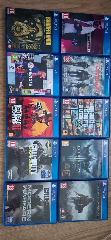 Diverse ps4 spellen. In goede staat. beschikbaar voor biedingen