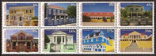 Nederlandse Antillen 1487/95 postfris Landhuizen 2004, Postzegels en Munten, Postzegels | Nederlandse Antillen en Aruba, Postfris