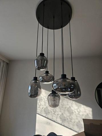 Mooie hanglamp smoke glass 