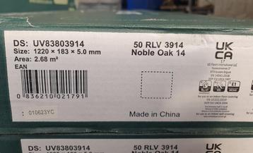 8 m2 Nieuwe Click PVC COREtec SurPlus 50RLV3914 Noble Oak. beschikbaar voor biedingen