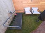 Tuinbank 3-zits - Zonder Kussens, Ophalen, Gebruikt, Metaal