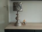 Mooie lamp stoere lamp met fluwelen kap, Ophalen of Verzenden, 50 tot 75 cm