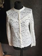 Maicazz super mooie witte kanten blouse mt 36 ZGAN, Wit, Ophalen of Verzenden, Maat 36 (S), Maicazz
