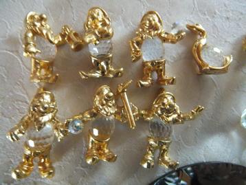 sneeuwwitje en de 7 dwergen verguld,zeldzaam beschikbaar voor biedingen