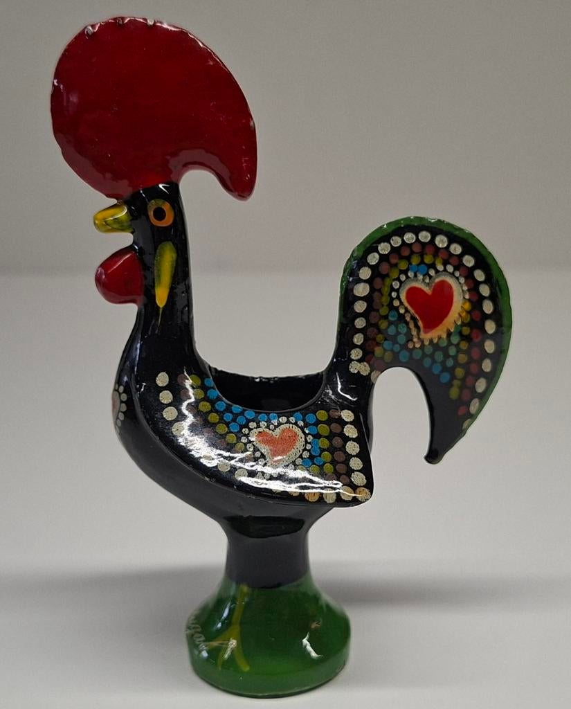 Handgeschilderde, vintage Portugese Haan van Barcelos., Ophalen of Verzenden, Gebruikt