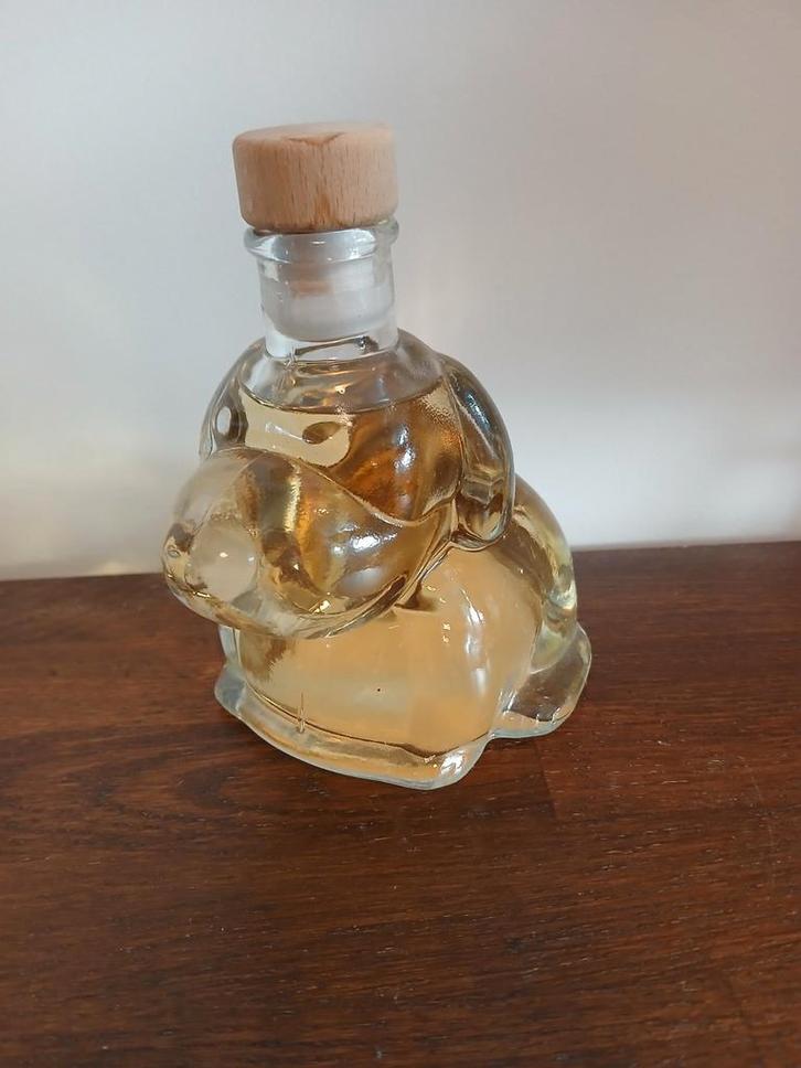 Hondje Sierfles met Whiskey, Antiek en Kunst, Antiek | Glas en Kristal, Ophalen of Verzenden