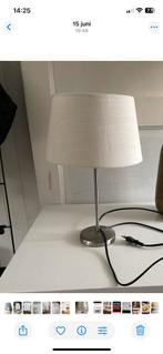 Tafellamp schemerlamp metaal frame Linnenachtige kap, Ophalen of Verzenden, Zo goed als nieuw, Metaal, Minder dan 50 cm