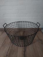 Vintage ijzeren draadmand, Ophalen, Rond, Overige materialen