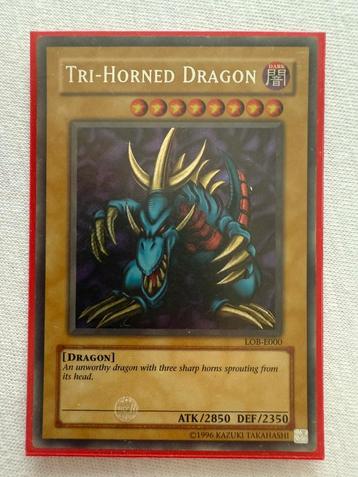 Tri-Horned Dragon yugioh Secret Rare beschikbaar voor biedingen