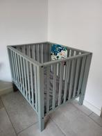 Kinderbox zeegroen incl. Boxkleed Jollijn& activiteitenbord, Ophalen, Gebruikt, Rechthoekig, In hoogte verstelbaar