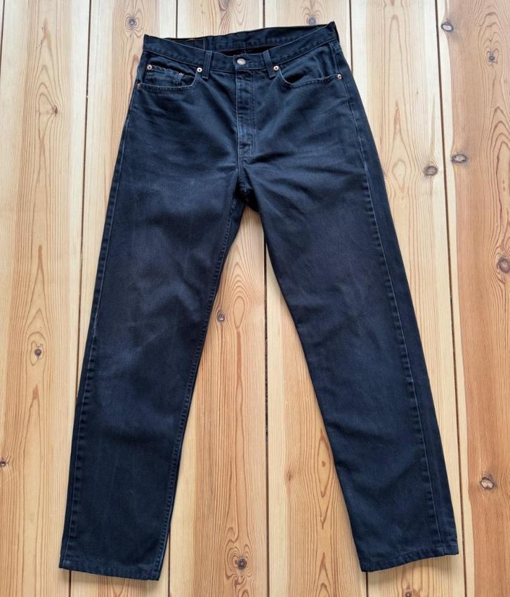 Levi’s 501 Jeans / spijkerbroek - Zwart denim - W34 L34, Kleding | Heren, Spijkerbroeken en Jeans, Zo goed als nieuw, W33 - W34 (confectie 48/50)