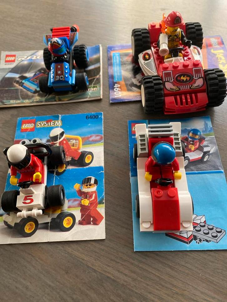 Lego Raceauto's met Bouwtekening - Gebruikt, Kinderen en Baby's, Speelgoed | Duplo en Lego, Gebruikt, Lego, Ophalen of Verzenden