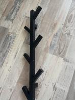 Stijlvolle zwarte wandkapstok, Zo goed als nieuw, Minder dan 100 cm, Hout, Ophalen