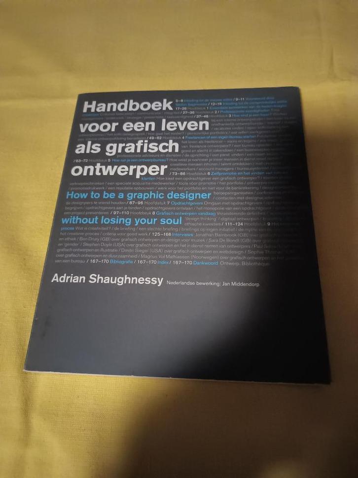 Handboek voor een leven als grafisch ontwerper, Boeken, Kunst en Cultuur | Fotografie en Design, Gelezen, Overige onderwerpen
