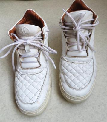 LEANDRO LOPES schoenen sneakers wit leer maat 37	 beschikbaar voor biedingen