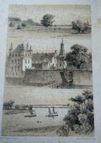 126 / Doorwerth/ het Kasteel De Rijn en Berg Litho 1876, Antiek en Kunst, Ophalen of Verzenden