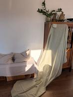 Lichtgroene linnenlook gordijnen 2 stuks