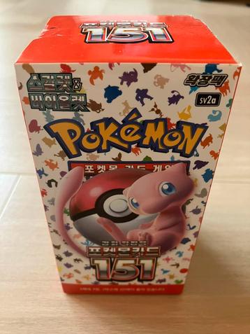 Pokémon 151 booster box. Koreaans beschikbaar voor biedingen