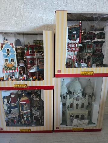 4 nieuwe Lemax Facades kerstdorp beschikbaar voor biedingen