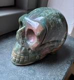 Mosagaat schedel skull healing groen elf 575 gr natuurwezens, Overige typen, Ophalen of Verzenden